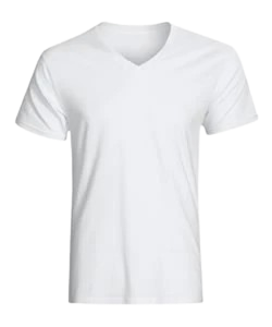 Camiseta Polycotton Cuello V