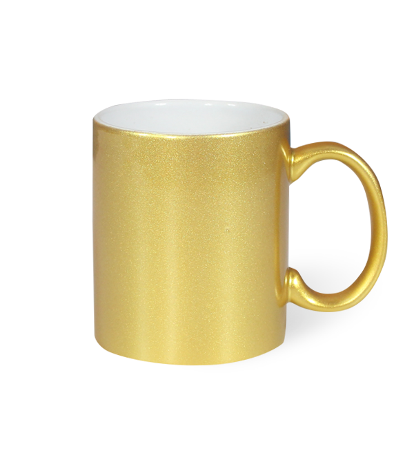 Taza Plateada y Dorada
