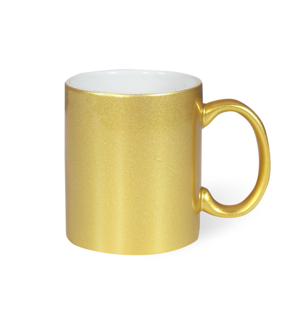 Taza Plateada y Dorada