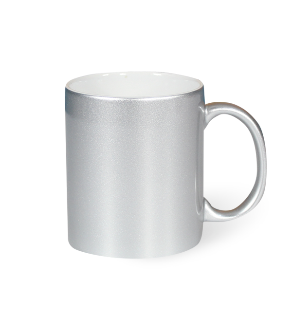 Taza Plateada y Dorada